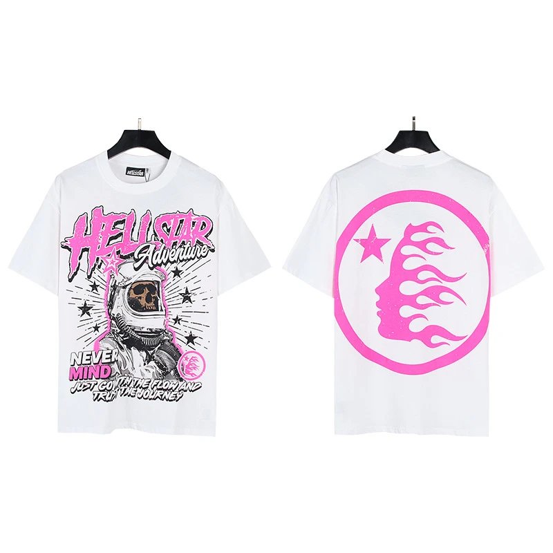 Helistar Adventure Pink Graphic Print White T-Shirt - 1
