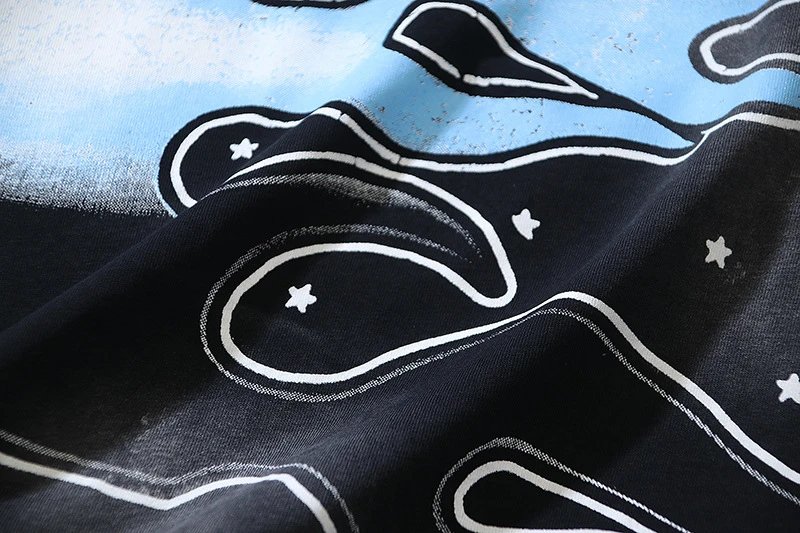 Hellstar Flame Star Graphic Oversized T-Shirt Black - 48