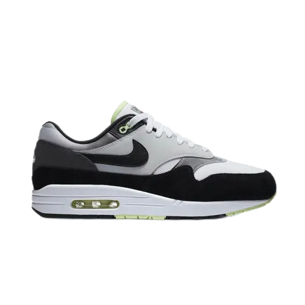 Nike Air Max 1 Black/White/Lime Green Sneakers - 1