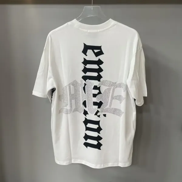 Mixed Emotion Mixed Emotion Graphic Rhinestone T-Shirt White - 5