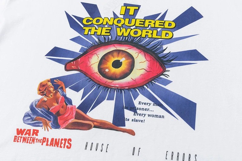 House of Errors x War Between the Planets Graphic Print White T-Shirt - 10