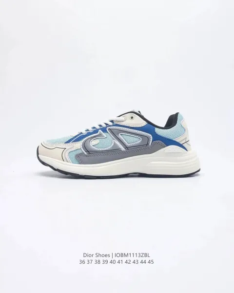 Dior B23 Low Orange Brown Multicolor Sneakers - 11