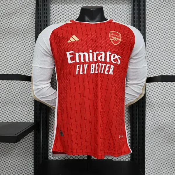 Adidas Arsenal 2023-24 Home Long-Sleeve Jersey Red - 1
