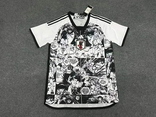 Adidas x Captain Tsubasa Manga Print Japan National Team Sports T-Shirt - 1