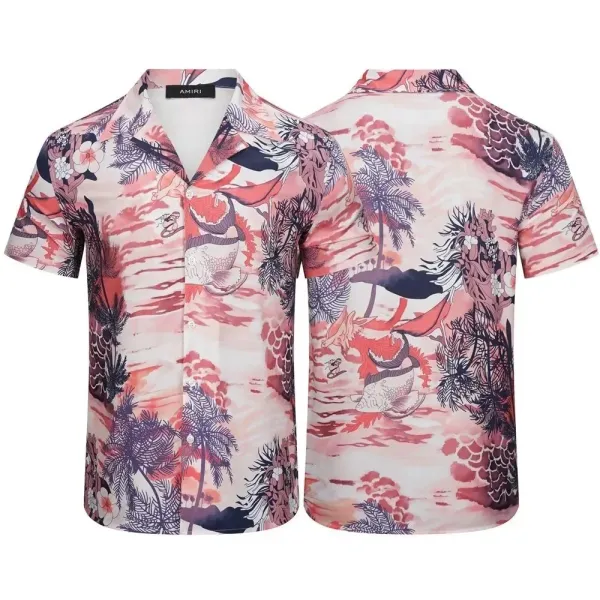 Amiri Hawaiian Print Short-Sleeve Shirt Multicolor - 1