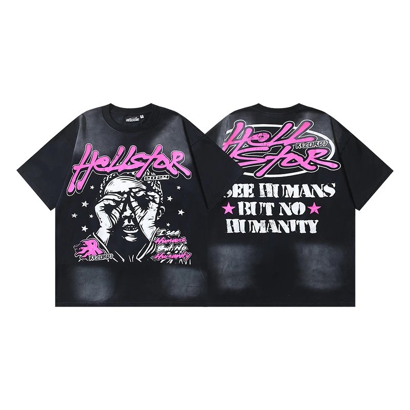 Hellstar Flame Star Graphic Oversized T-Shirt Black - 39