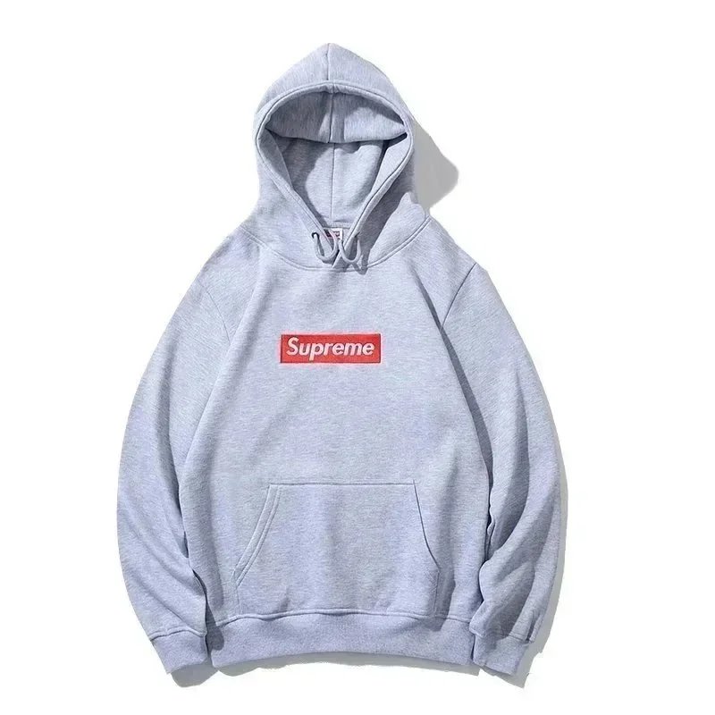 Supreme Box Logo Hoodie Gray Hoodies