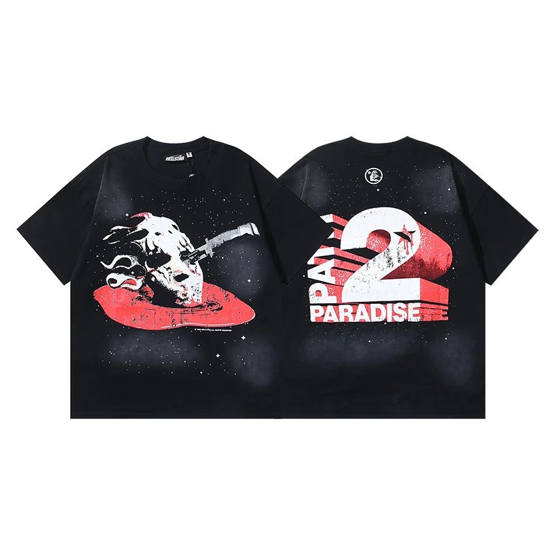 Hellstar Flame Star Graphic Oversized T-Shirt Black - 11
