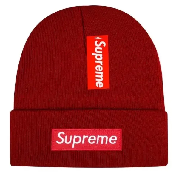 Supreme Box Logo Beanie Red - 1