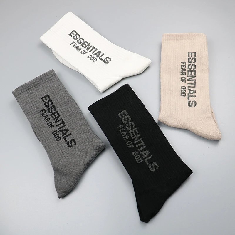 Fear of God Essentials Ribbed Crew Socks Gray - 4