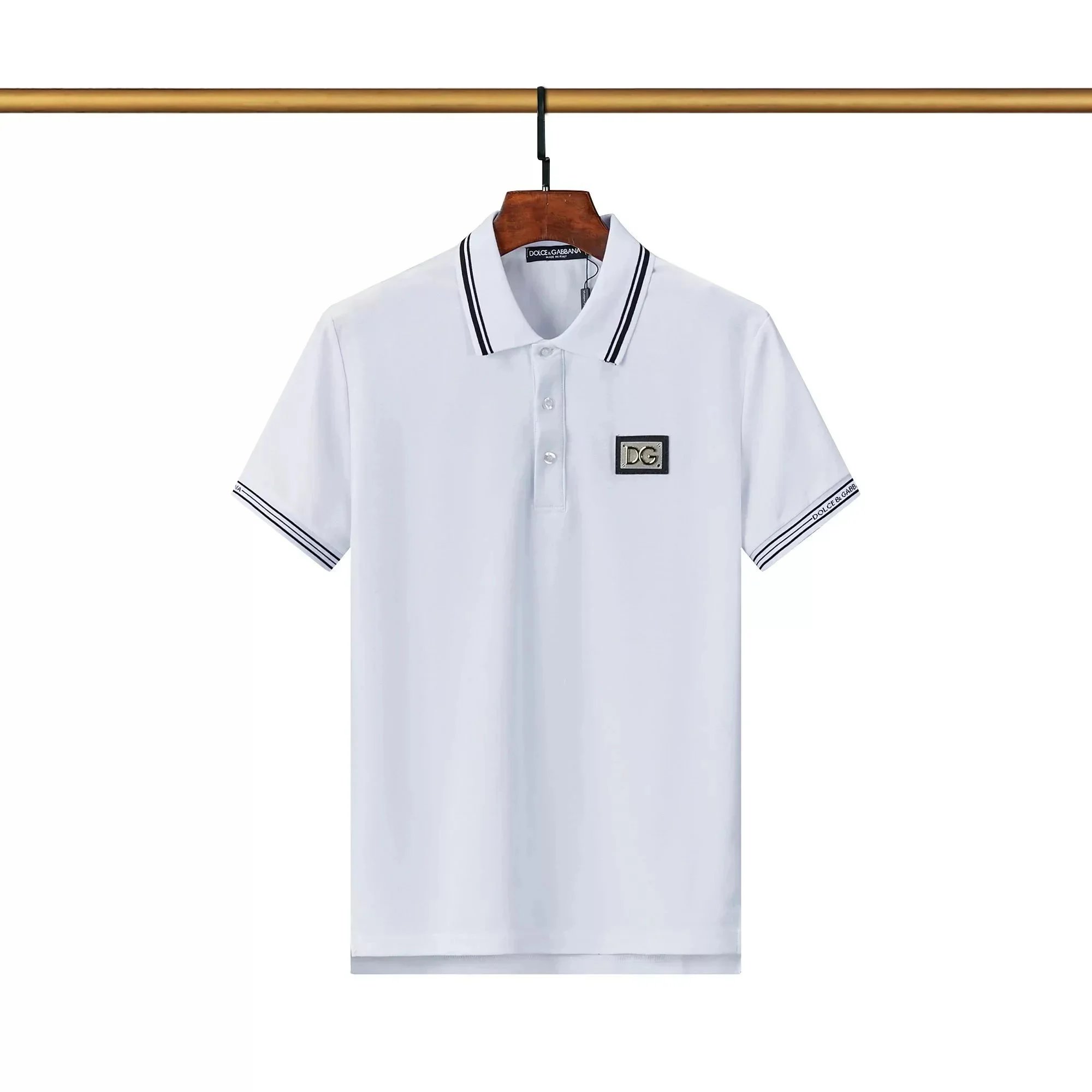 Dolce & Gabbana DG Logo White Polo Shirt - 1