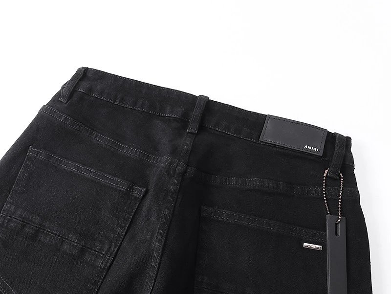 Amiri Logo Patchwork Black Jeans - 19