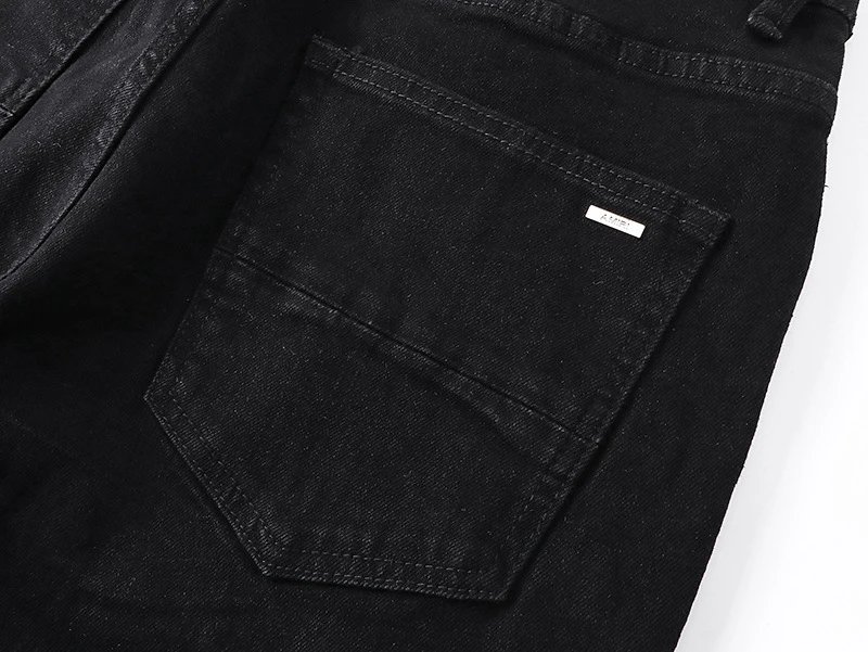 Amiri Logo Patchwork Black Jeans - 20