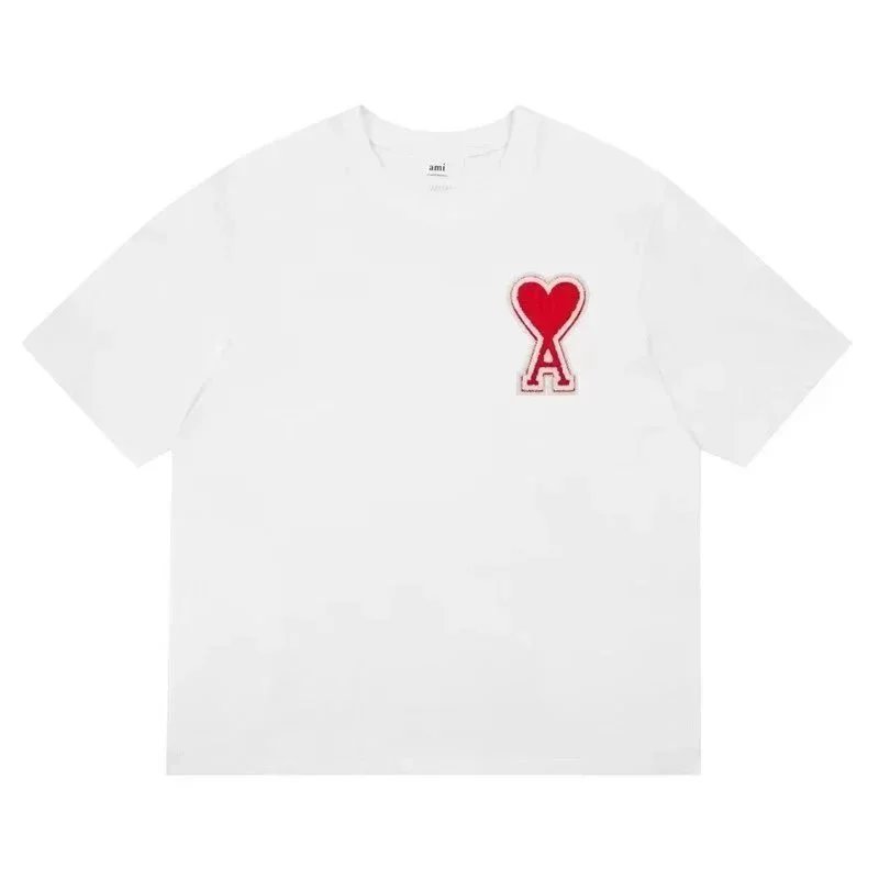 AMI Paris Heart Logo Black T-Shirt - 9