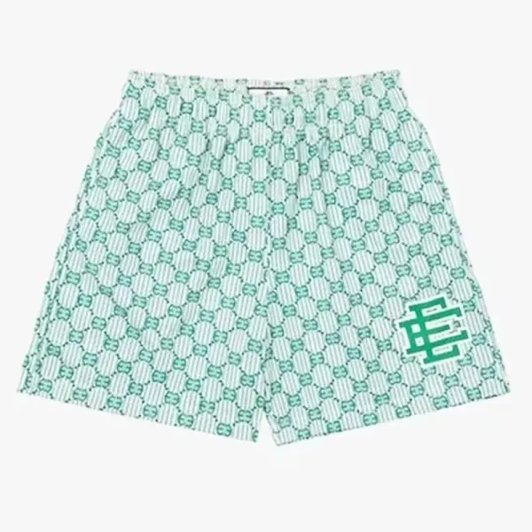 Gucci GG Marmont Print Boxer Shorts Green and White - 1