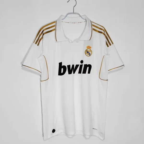 Real Madrid 2011-12 Home Jersey White Gold - 1