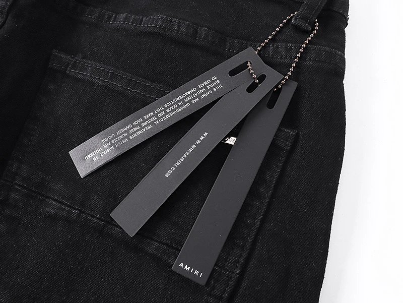 Amiri Logo Patchwork Black Jeans - 21