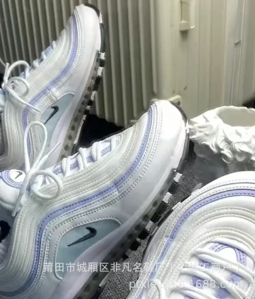 Nike Air Max 97 White Ice Blue Sneakers - 1