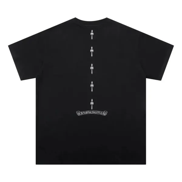 Chrome Hearts Five Crosses Black T-Shirt - 1