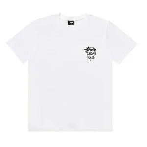 Stüssy Classic Logo Pocket Tee White T-Shirt - 1