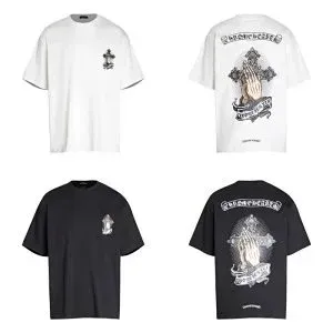 Chrome Hearts Cross Pattern Oversized T-Shirt Multicolor - 5