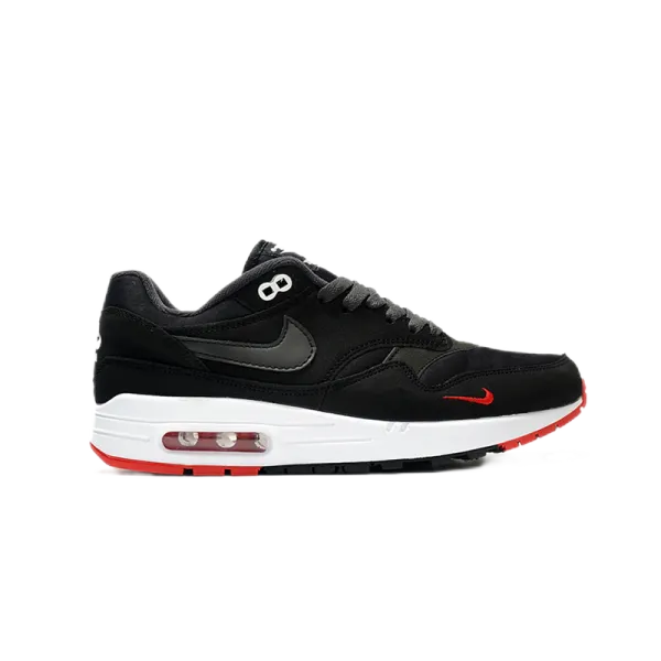 Nike Air Max 1 Black/Red Sneakers - 1