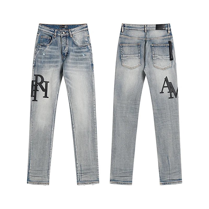 Amiri Logo Patchwork Black Jeans - 32