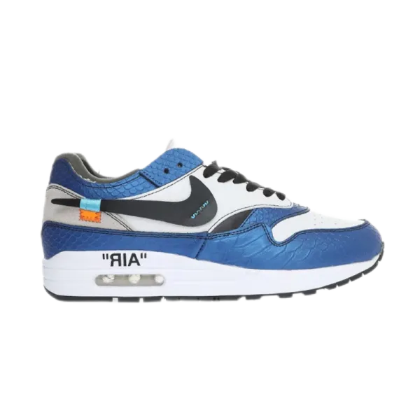 Nike x Off-White Air Max 1 'Industrial' Gray White Sneakers - 21
