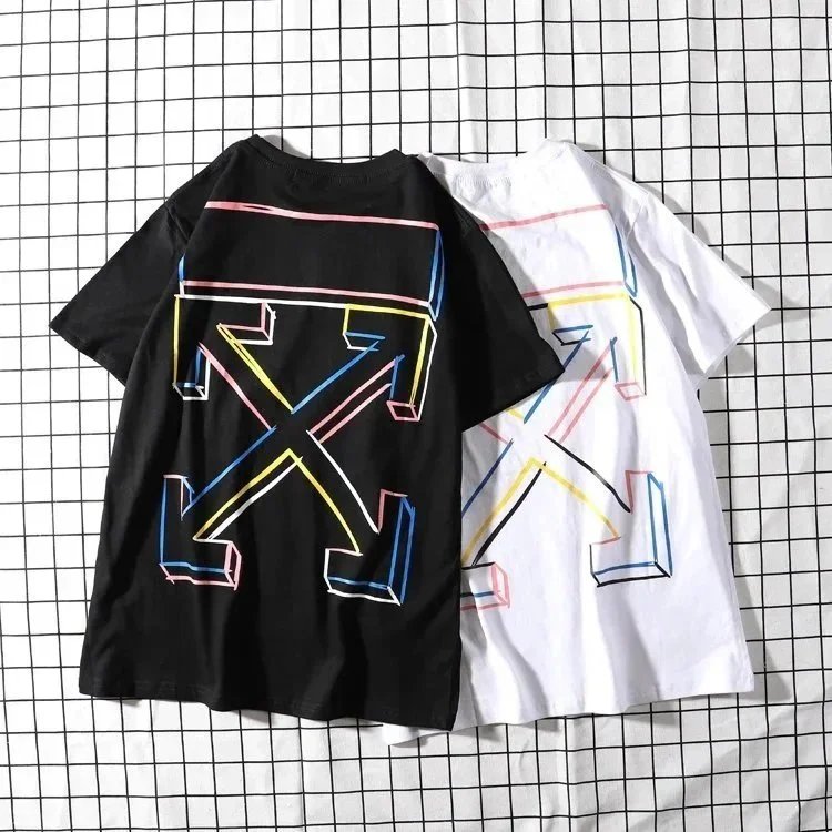 Off-White Arrow Print T-Shirt Black and White - 8