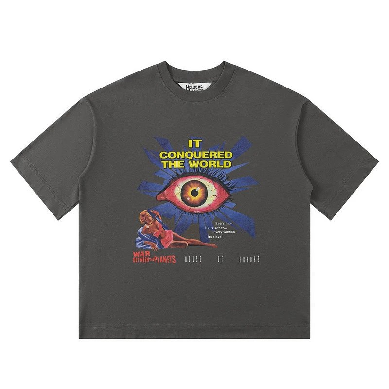 House of Errors x War Between the Planets Graphic Print White T-Shirt - 4