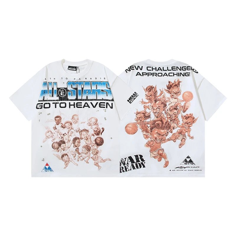 Hellstar Flame Star Graphic Oversized T-Shirt Black - 10