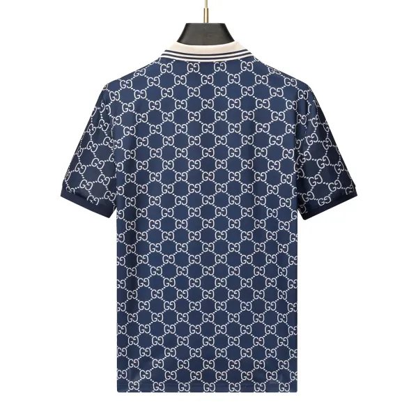 Gucci GG Monogram Navy Blue Polo and Shorts Set - 7
