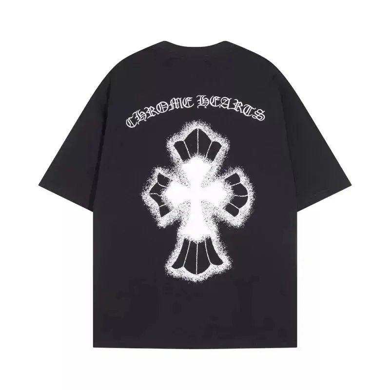 Corteiz Floral Spray Print Black Oversized T-Shirt - 8
