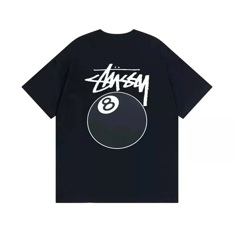 Stüssy Classic Logo Black T-Shirt - 6