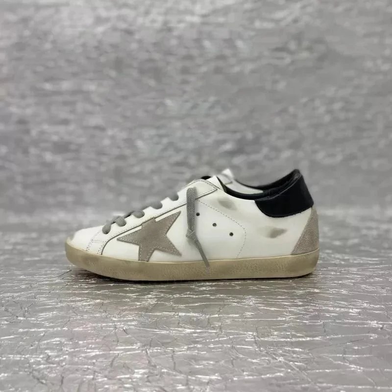 Golden Goose Superstar White Silver Star Sneakers - 1