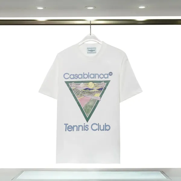 Casablanca Tennis Club White Graphic T-Shirt - 1