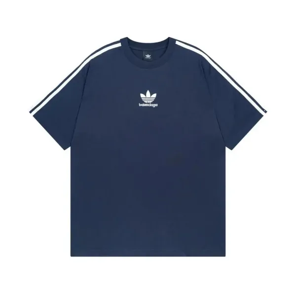 Adidas Originals x Balenciaga T-Shirt Navy Blue T-Shirt - 1