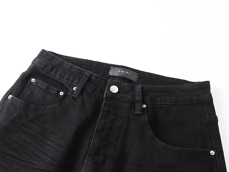 Amiri Logo Patchwork Black Jeans - 18