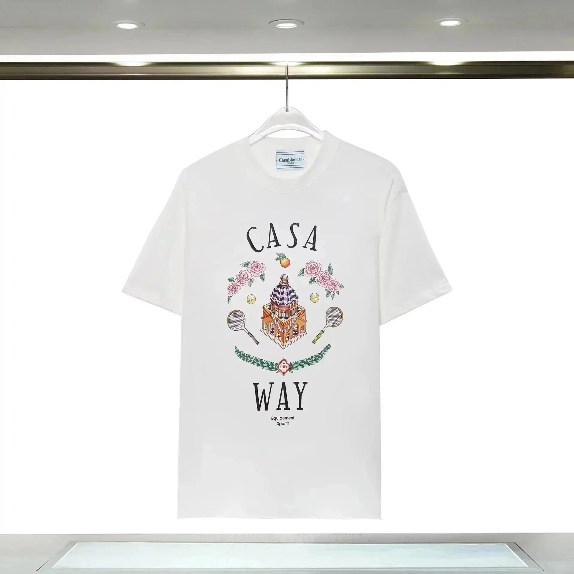 Casablanca Casa Blanca Arch Logo White T-Shirt - 3