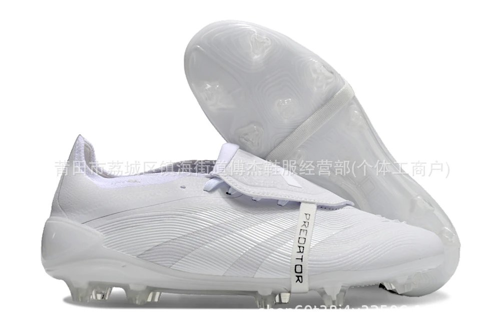 Adidas Predator Edge Silver Pink Football Cleats Running Shoes - 25