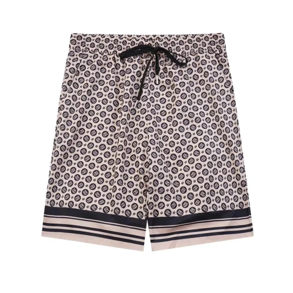 Dior Oblique Monogram Print Shorts Beige Multicolor - 1