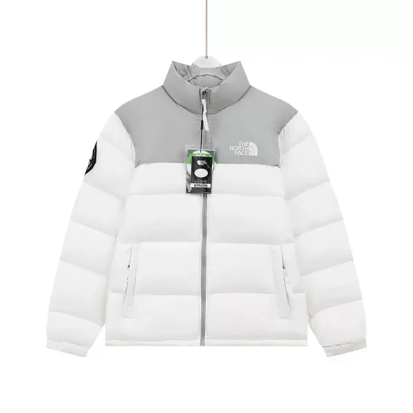 The North Face 1996 Retro Nuptse Jacket White/Gray Down-Jacket - 1