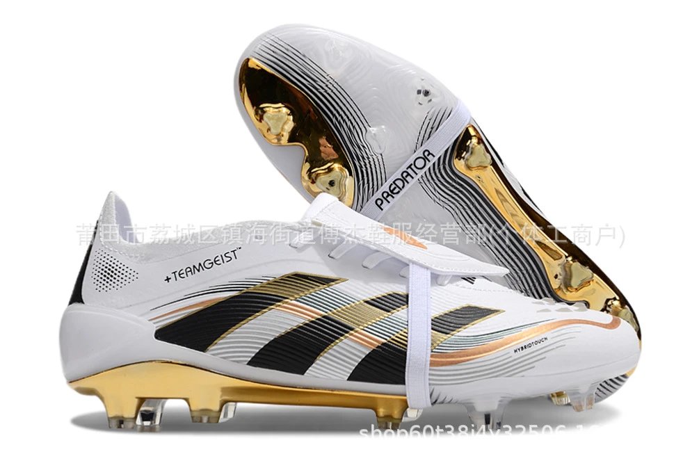 Adidas Predator Edge Silver Pink Football Cleats Running Shoes - 8