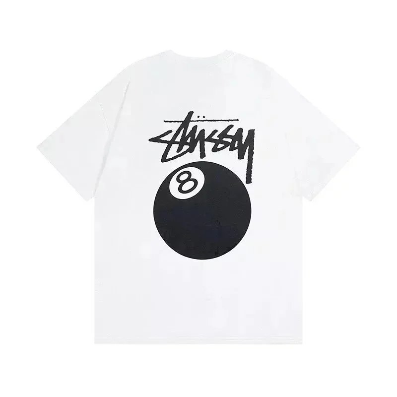 Stüssy Classic Logo Black T-Shirt - 5