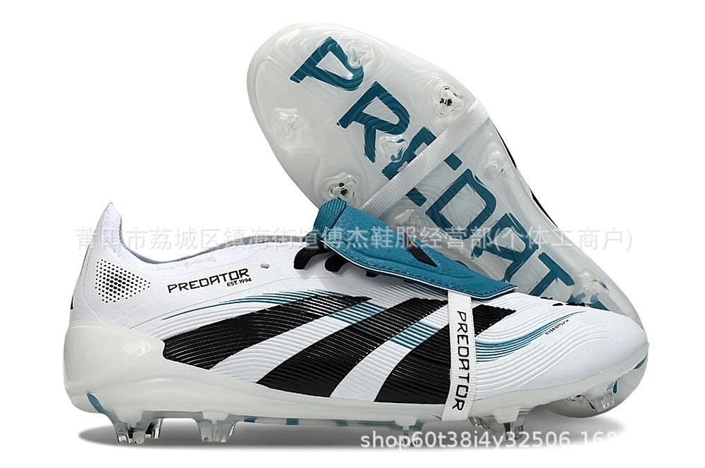 Adidas Predator Edge Silver Pink Football Cleats Running Shoes - 18