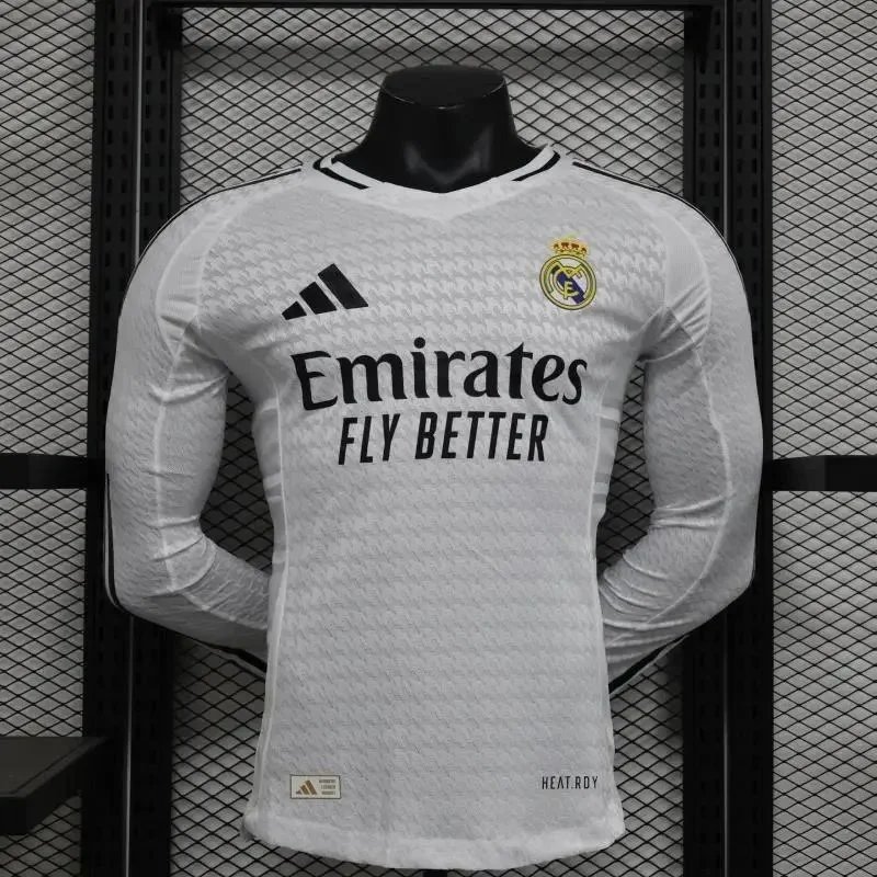 Adidas Real Madrid 2023-24 Home Long-Sleeve Jersey White - 1
