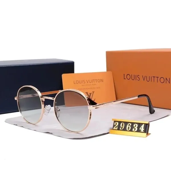 Louis Vuitton Round Metal Frame Gradient Lens Sunglasses - 1