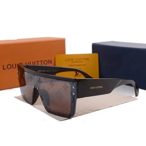 Louis Vuitton Shield Sunglasses Monogram Brown Gradient Sunglasses - 1