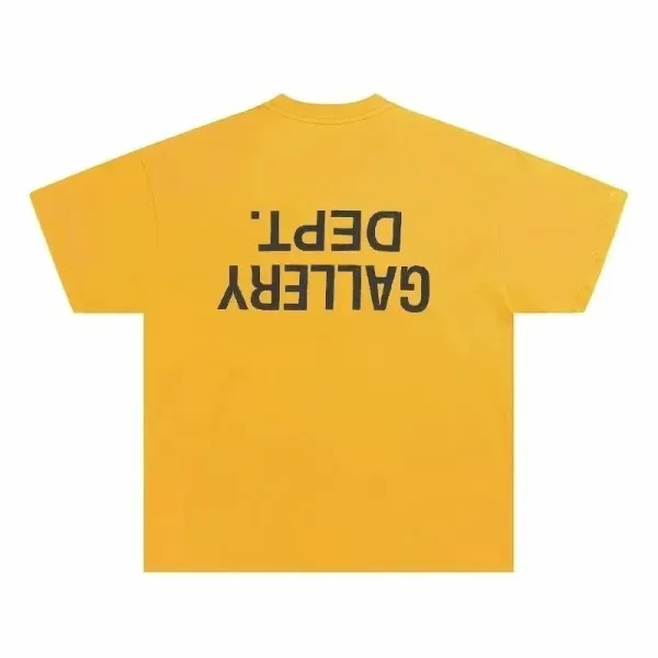 Gallery Dept. Reverse Print Yellow T-Shirt - 1