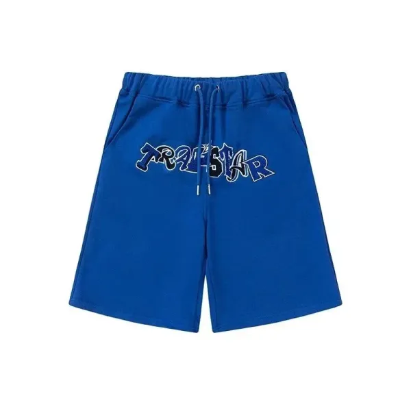 Corteiz Fr33Star Royal Blue Graphic Shorts - 1
